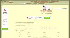 Desktop Screenshot of certificatemaker.com