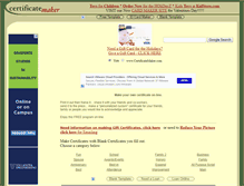 Tablet Screenshot of certificatemaker.com